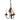 3-Arm Bellview Wood Chandelier in Americana Finishes