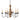 6-Arm Maple Glenn Wood Chandelier in Americana Finishes