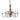 6-Arm Maple Glenn Wood Chandelier in Rustic Finishes