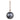 Rustic Hanging 6-Inch Dia Jingle Bell in Antique Silver
