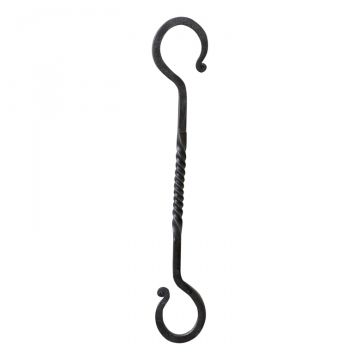 10-Inch Twisted Wrought Iron S Hook