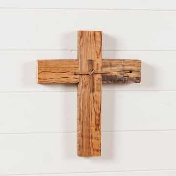 10.5-Inch Small Reclaimed Wooden Cross