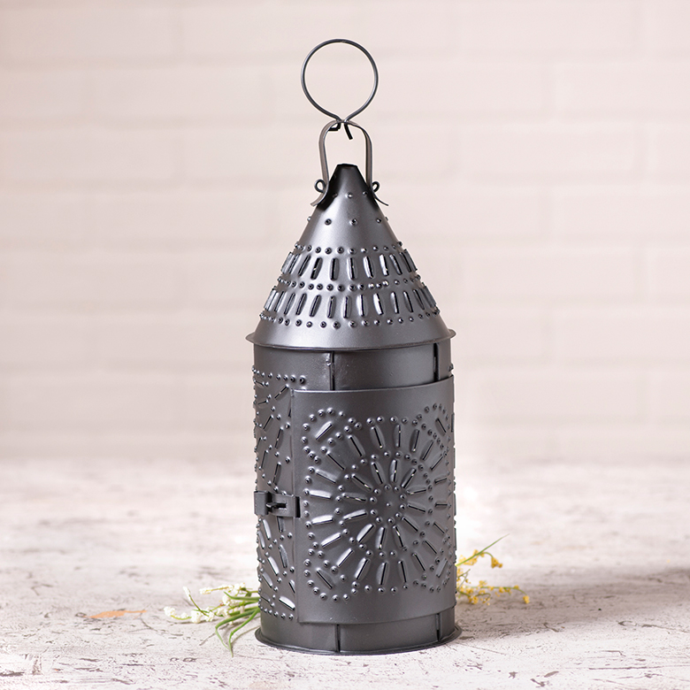 Mini Dark Lacquered Tin Lantern