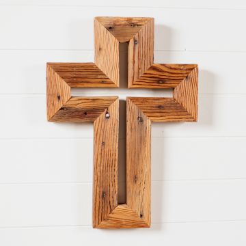 16.5-Inch Large Reclaimed Wooden Cross