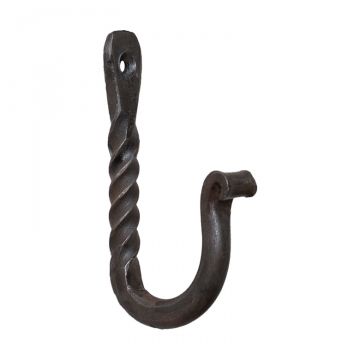 3-Inch Twisted Wrought Iron Wall Hook