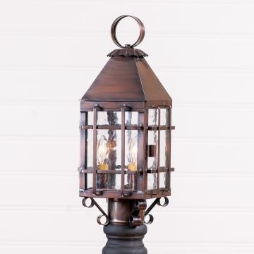 Barn Outdoor Post Light in Solid Antique Copper - 3-Light
