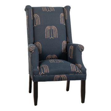 Rolled Arm Wingback Chair