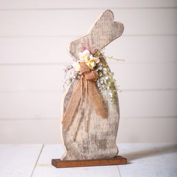 Large Bunny with burlap bow