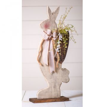 Large Standing Bunny with Basket