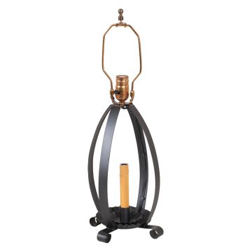 Lizzie Ross Lamp Base in Smokey Black