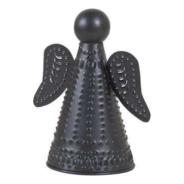 Punched Tin Angel in Smokey Black