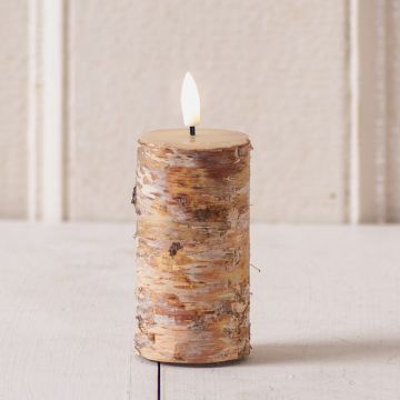Real Bark Battery Votive with timer
