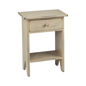 Bench Side Table in Cream