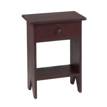 Bench Side Table in Red