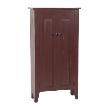 Double Colonial Cupboard in Red