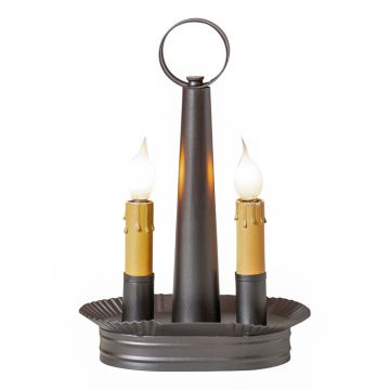 Oval Double Accent Light in Smokey Black