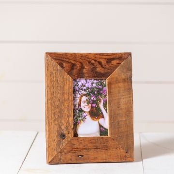 4x6-Inch Reclaimed Wooden Photo Frame
