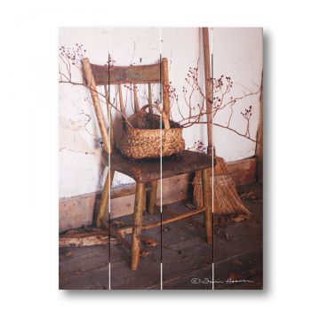 Grandma's Chair Pallet Art 9.25 x 11.75-Inches