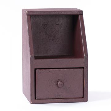 Wooden Spice Box in textured red