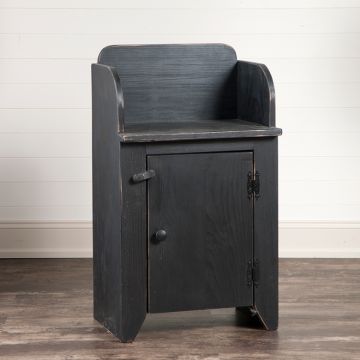 Wooden Hall Chest in Black