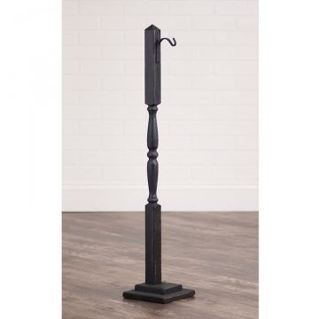 Wooden Lantern Post with wrought iron hook