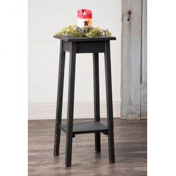 Wooden Plant Stand in Black