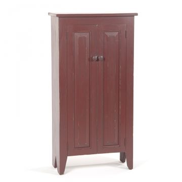 Double Colonial Cupboard in Red