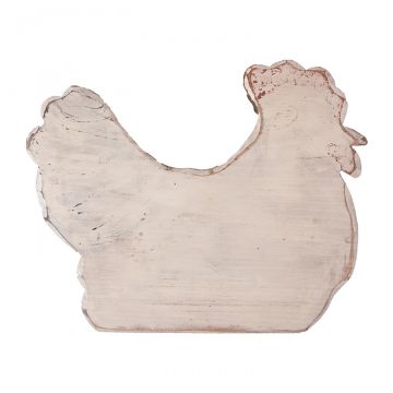 Wooden Hen Silhouette