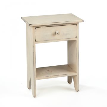 Bench Side Table in Cream