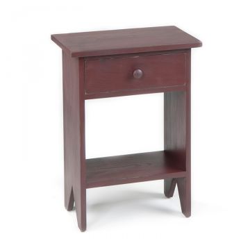 Bench Side Table in Red