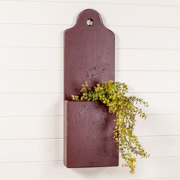 Colonial Door Box in Country Red