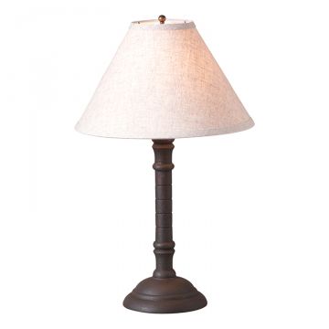Gatlin Lamp in Hartford Back over Red with Linen Ivory Shade