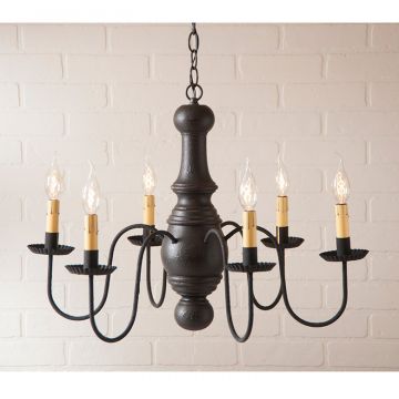 Country Style Wood Chandeliers | Irvin's Tinware