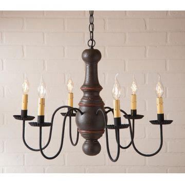 Country Style Wood Chandeliers | Irvin's Tinware