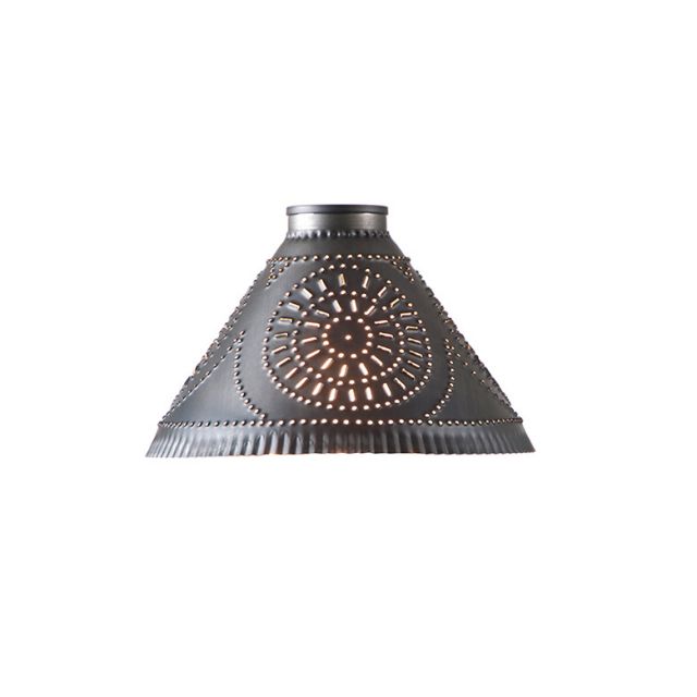 punched tin pendant shade