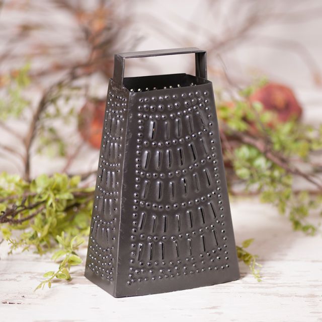 Vintage Metal Cheese Grater in Spice of Life Pattern 11-5/8 Long