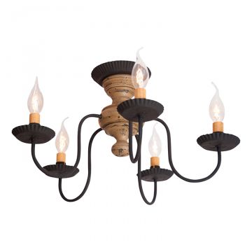 5-Light Thorndale Ceiling Light in Pearwood
